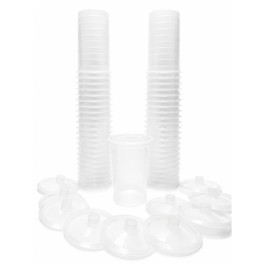DeVilbiss DPV-34-000-K50 DeKups EVO Cup and No Mesh Lid Refill Kit, 34 ounc