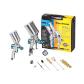 DeVilbiss 802342 StartingLine HVLP Gravity Spray Gun Kit, Dual-Gun Auto Painting & Touch-Up