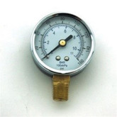 DevilBiss GA-288 Pressure Gauge, 0 to 160 psi, 1/4 in MNPT, 2 in Dia, use with CT Plus 5-Stage Filter System