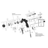 DevilBiss PRO-472-K3 Gravity Feed Gun Needle Spring Kit, use with TEKNA ProLite 303938, 303937, 303939 Spray Guns