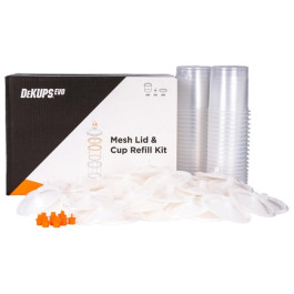 DeVilbiss DeKups EVO 802225 24 oz. Cups & Lids, No Mesh, Kit of 50