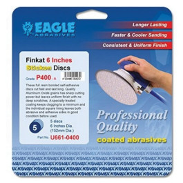 Eagle Abrasives 661-0180 KOVAX Finkat 6" Stickon PSA Abrasive Discs, P180-A