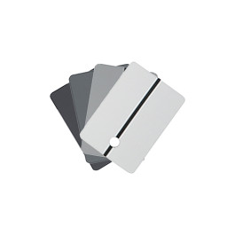 EMM Colad 9315-0700 Dark Gray Metal Spray Out Cards, 15 mm Hole, 100 Pack