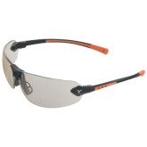 Encon 08204876 Veratti 429 Safety Glasses, Black-Orange Frame, Indoor-Outdoor Lens, Scratch Coat