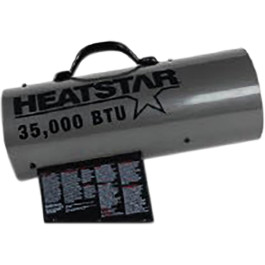 Enerco F105505 HeatStar HS35FA 35,000 BTU Forced Air Propane Heater, 115V,
