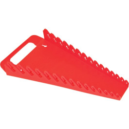 Ernst 5088 GRIPPER Wrench Organizer, Red, 15-Wrench Capacity, 1/4"-1-1/8" S
