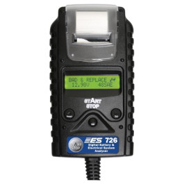 Electronic Specialties 726 Digital Battery & Electrical System Tester, Plastic, 6-12-24 Volt Battery & Charging Analyzer with Built-In Printer