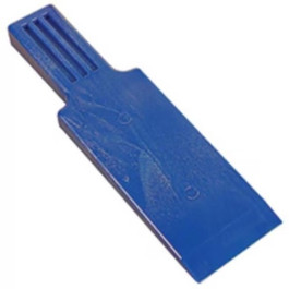 E S Manufacturing 12-B Heavy Duty Polypropylene Demolding Wedge, Blue, 12"