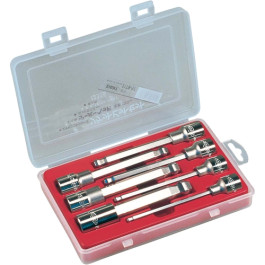 Eight Tool 21TB-S7 Taper Head Hex Socket Bit Set, 7-Piece, 5-17 mm, 1/2" Dr