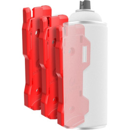 EZRED CH3-R Magnetic Spray Can Holder, Red, 3 Pack