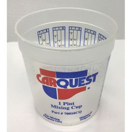 E-Z Mix 70016CQ Carquest Mixing Cup, 1 Pint, Plastic, Case of 100