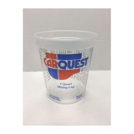 E-Z Mix 70032CQ Carquest Mixing Cup, 1 Quart, Plastic, Case of 100