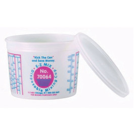 E-Z Mix 70064L Lids for 2 Quart Mixing Cups, Plastic, Case of 50