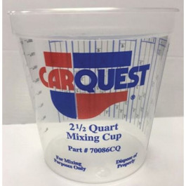 E-Z Mix 70086CQ Carquest Mixing Cup, 2.5 Quart, Case of 25