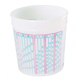 E-Z Mix 70544 Mixing Bucket with Lid, 4.25 Gallon, Case of 6