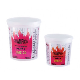 E-Z Mix CMC16 Champion Disposable Mixing Cup with DuPont Ratios, 1 Pint, Ca