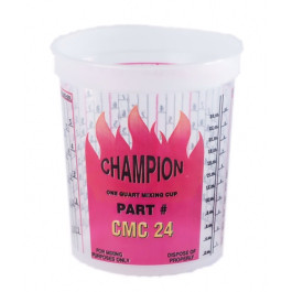 E-Z Mix CMC24 Champion Disposable Mixing Cup with DuPont Ratios, 1 Quart, 3