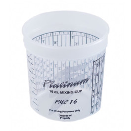 E-Z Mix PMC16 Platinum Disposable Mixing Cup with PPG Ratios, 1 Pint, 16 Ou