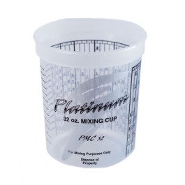 E-Z Mix PMC32 Platinum Disposable Mixing Cup with PPG Ratios, 1 Quart, 32 O