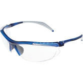 Encon Veratti 307 Wraparound Safety Glasses, Clear Lens, Translucent Blue Frame