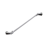 EZRED 4S12L Silver Combination Stick Flexible Dual Drive Ratchet with 1/4" Square Drive and Magnetic Bit Drive