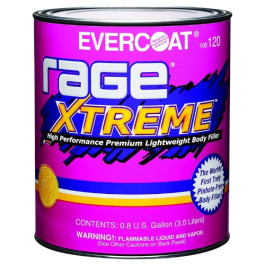 Evercoat 100120 Rage Xtreme Premium Lightweight Body Filler, 128 fl oz (Pinhole-Free Formula)