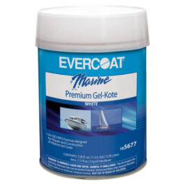 EVERCOAT 105677 Premium Marine Gel-Kote, 1 gal Can, High Gloss White, Paste EVERCOAT 105677 Premium Marine Gel-Kote, 1 gal Can, High Gloss White, Paste