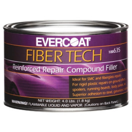 EVERCOAT FIBER TECH 100635 Reinforced Repair Compound, 1/2 Gallon, Magenta, Heavy Paste EVERCOAT FIBER TECH 100635 Reinforced Repair Compound, 1/2 Gallon, Magenta, Heavy Paste