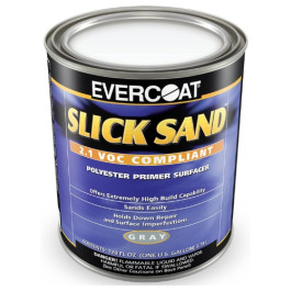 EVERCOAT SLICK SAND 100709 High-Build Polyester Primer Surfacer, Gray, 1 Gallon