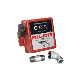 Fill-Rite 807CMK 3-Digit Mechanical Fuel Transfer Meter, 5-20 GPM, 3/4" Fem