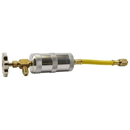 FJC 2734 R134a Oil Injector, 2 oz Capacity, Heavy-Duty Anodized Aluminum Construction