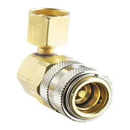 FJC 6006 R134a 90-Degree Quick Coupler, High-Side Automotive Air Conditioning Service Adapter