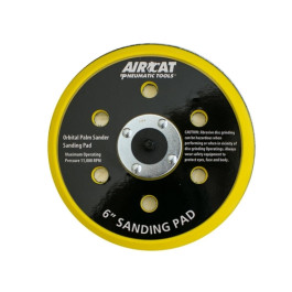 Aircat 938-6V0Y 6" Hook and Loop Replacement Palm Sander Pad, for Aircat 67