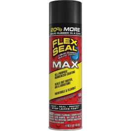 Flex Seal FSMAXBLK24 Flex Seal MAX Aerosol Liquid Rubber Sealant Coating, B