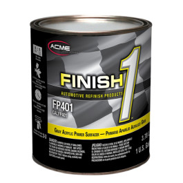 Finish 1 FP401-1 Acrylic Primer Surfacer, Gray, 1 gal Can, 1:1 Mixing