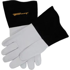 Forney 53413 Multi-Process Welding Gloves, Large, Goatskin Leather, MIG, TI
