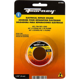 Forney 61426 Electrical Repair Rosin Core Solder, 60% Tin 40% Lead, 1/32" D