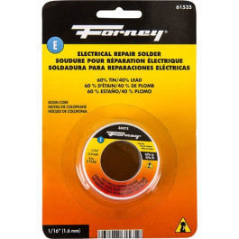 Forney 61535 Electrical Repair Rosin Core Solder, 60% Tin 40% Lead, 1/16" D