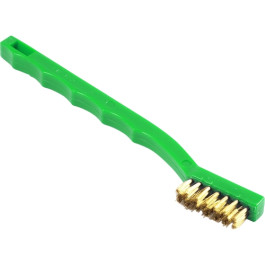 Forney 70489 Brass Scratch Brush, 3 x 7 Rows, 0.006" Wire, 7-1/4" Plastic H