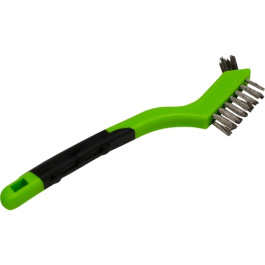 Forney 70525 Stainless Steel Dual-Head Scratch Brush, 0.006" Wire, 3 x 7 Ro