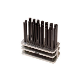 Fowler 72-482-028 Transfer Punch Set, 28-Piece, 3/32" to 1/2" Range