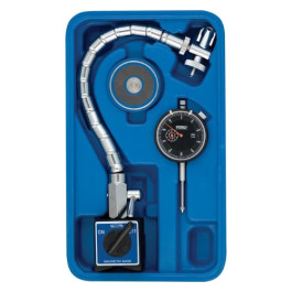 Fowler 72-585-500 Chrome Flex Arm Magnetic Indicator Set, Chrome Flex Arm, Magnetic Base, AGD Group 2, 2-1/4 inch Dial, 1 inch Travel