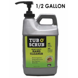 FEDPRO RTS64 Tub O Scrub Heavy Duty Hand Cleaner, Waterless Walnut Shell formula, 0.5 gal Pump Jug