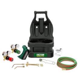 Victor 0384-0945 G150-J-P Portable Tote Outfit, Molded Plastic Case, G-150 Oxygen and Fuel Regulators, Without Tanks