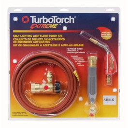 Victor 0386-0832 PL-5ADLX-MC Extreme Self-Lighting Air-Acetylene Torch Kit, Soft Solder 1-1/2", Silver Braze 3/4", "MC" Tank Connection