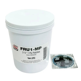 Rema Tip Top FRU1-MP 2-1/4" 1 Ply Universal Tire Patches, Pail of 25