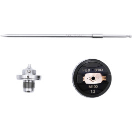 Fuji Spray 8200M-1.7 VALOR M100 CLEAR Air Cap Set, 1.7mm, Needle, Nozzle an
