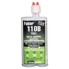 LORD Fusor 110B Fast Metal Bonding Adhesive, Green Paste, 7.6 Ounce Cartrid