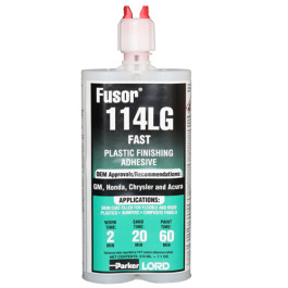 LORD Fusor 114LG Fast Plastic Finishing Adhesive, Red Paste, 10.1 Ounce Car
