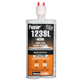 LORD Fusor 123SL Slow Non-Sag Seam Sealer, White Paste, 10.1 Ounce Cartridg
